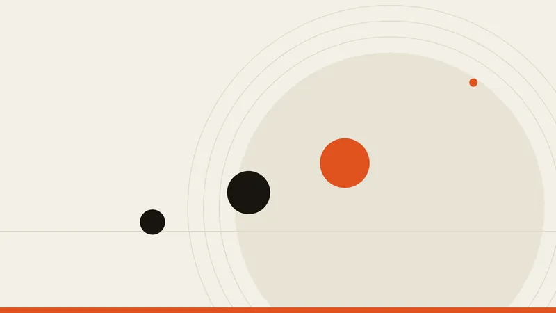 Illustration abstraite crème et orange : points encre et disque orange, article site web infirmière indépendante